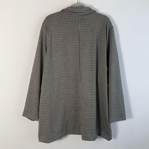 Maurice’s Houndstooth Double Breasted Oversized Lightweight Knit Blazer Plus 3x - Picture 7 of 9